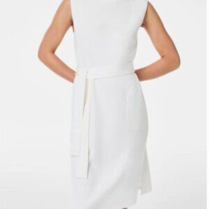 Gorgeous Spanx AirEssentials Tie-Waist Tank Dress in classic white, size L. ✨